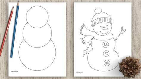 printable snowman templates  artisan life