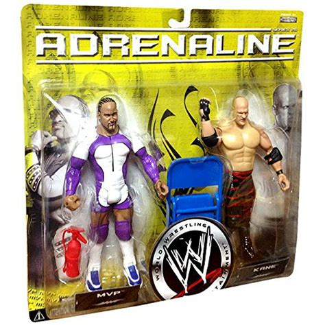 wwe wrestling adrenaline series  action figure  pack kane mvp