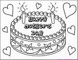 Coloring Pages Happy Mother Mothers Popular sketch template