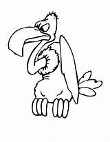 Vulture Coloring Cartoon Buzzard Pages Clipart Clip Cliparts Color Print Template Getcolorings Other Library sketch template