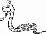 Snake Cute Coloring Pages sketch template