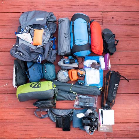 backpacking gear list  beginners camera   canvas