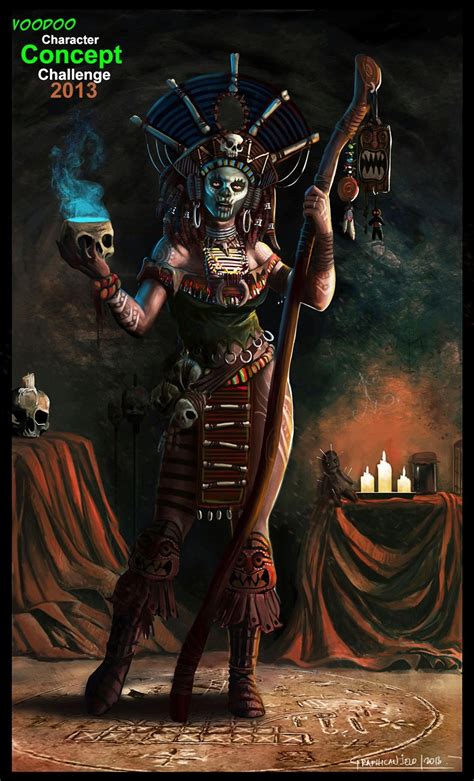 voodoo art voodoo priestess witch characters