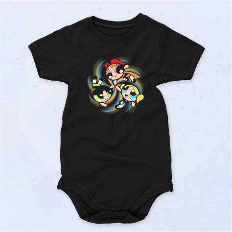 black power puff girls  action funny baby onesie baby clothes sclothescom