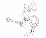 Wendy Koopa Coloring Pages Cute Happy Another Printable Supertweet sketch template