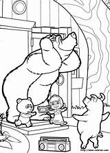 Masha Michka Bear Coloriages Orso Oso Coloriez Colorare Coloring Dibujos Disegni Danieguto Medved Catégorie Préférés sketch template