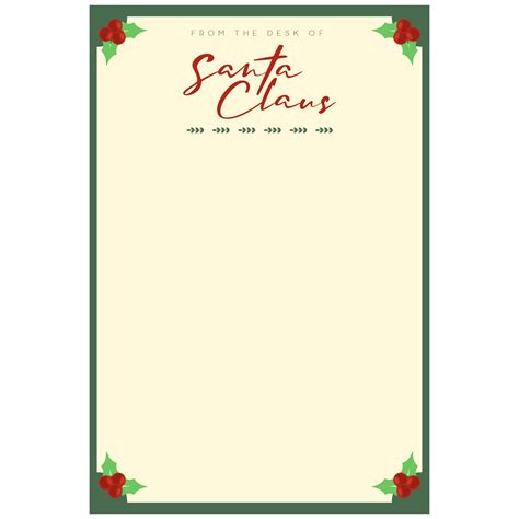 printable santa letterhead template printable templates