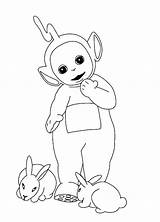 Teletubbies Coloring Pages Dipsy Getcolorings sketch template