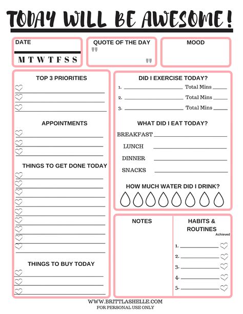 effective goal setting worksheets kitty baby love