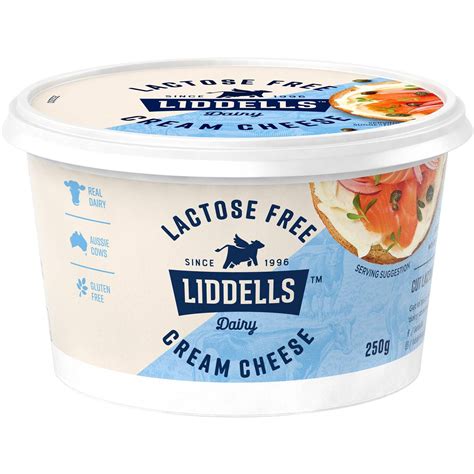 liddells lactose  cream cheese  woolworths