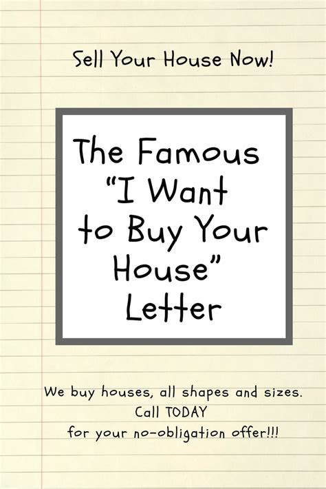 buy  house letter template  shenbaum group