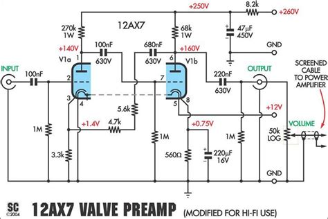 ax tube valve preamplifier kit