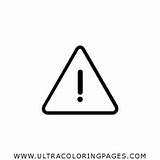 Advertencia Dibujo Caution Warning Ultracoloringpages sketch template