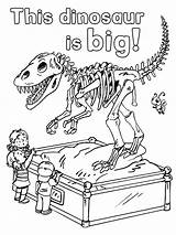 Museum Coloring Pages Dinosaur Printable History Color Getcolorings sketch template
