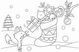 Gift Giving Christmas Coloring Pages Vector Choose Board Rawpixel sketch template