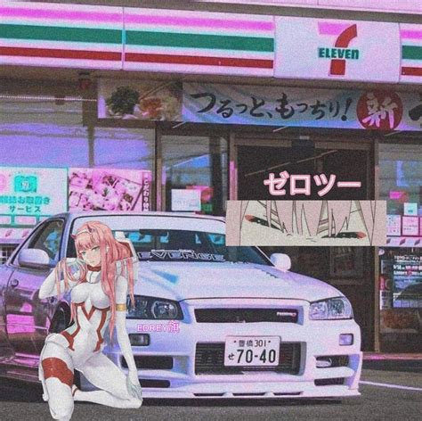 Car And Girl Wallpaper Wallpaper Pc Anime Jdm Wallpaper Neon