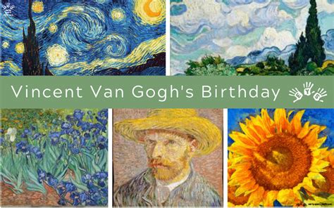 Vincent Van Gogh S Birthday Early Years Staffroom