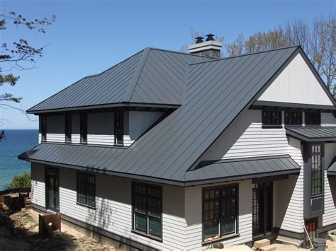 drexel metals charcoal gray  color gray style vertical panelstanding seam material