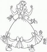 Coloring Disney Pages Girls Cinderella Princess Sheets Printable Kids Popular sketch template