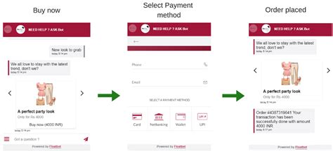 implement modern payment method   business  chatbot