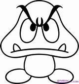 Goomba Coloring sketch template