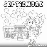 Septiembre Preescolar Calendario Preschool Patria sketch template