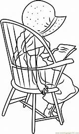 Coloring Holly Hobbie Sitting Chair Pages Coloringpages101 sketch template