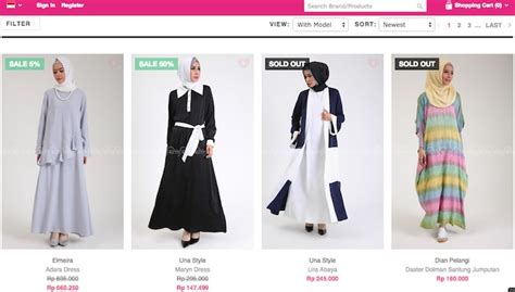 daftar  commerce fashion muslim indonesia  referensi