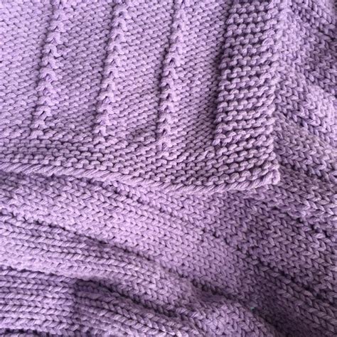 easy knit baby blanket pattern  file etsy