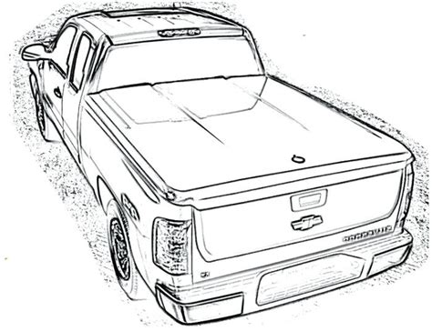 dodge ram  truck drawing sketch coloring page