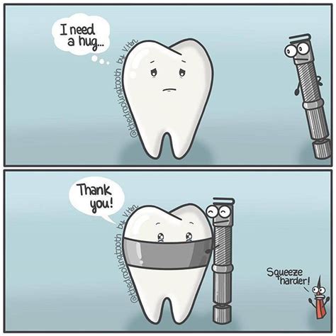 orthodontic humor a tooth is hugged by an orthodontic band dental
