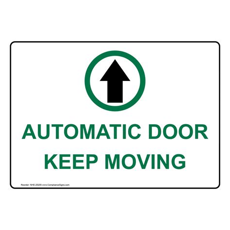 automatic door  moving sign nhe