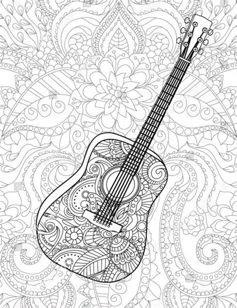 guitar coloring book page shutterstock  coloring coloring