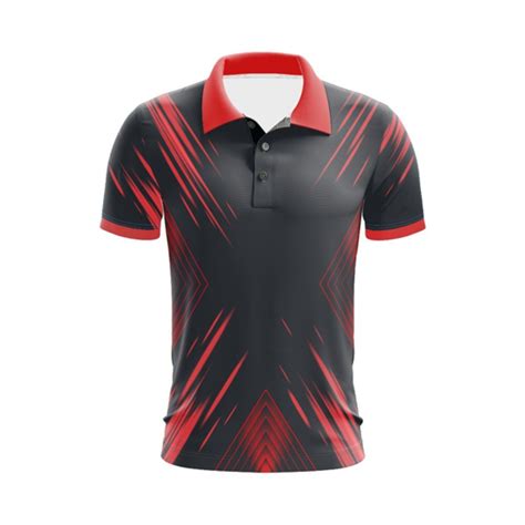polyester red  black mens polo neck sublimation  shirt size medium rs  piece id