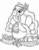 Thanksgiving Coloring Pages Printable Cute Color November Kids Turkey Fun Printables Christmas sketch template