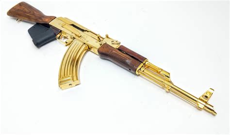 gold plated russian ak black market arms sales