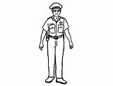 Policjant Policeman Kolorowanki Polizist Mundurze Kolorowanka Policjanci Druku Lego Ausmalbild Policyjne Polizei Pobrania Malowankę Wydrukuj Mewarnai Drukowanka sketch template
