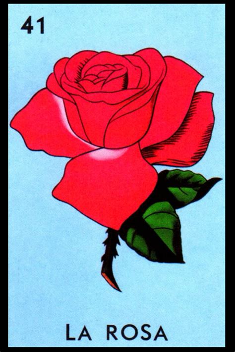 buy la rosa la loteria card notebook     mexicana