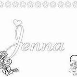 Jenna Coloring Dibujos Hellokids Nombres Kleurplaten sketch template
