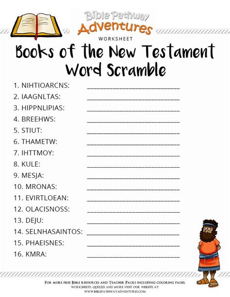 printable games  learning  books   bible