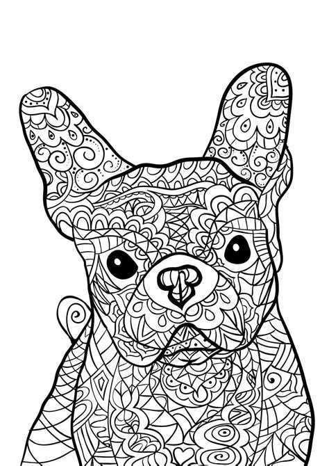 colour calm  sampler dog coloring page dog coloring book