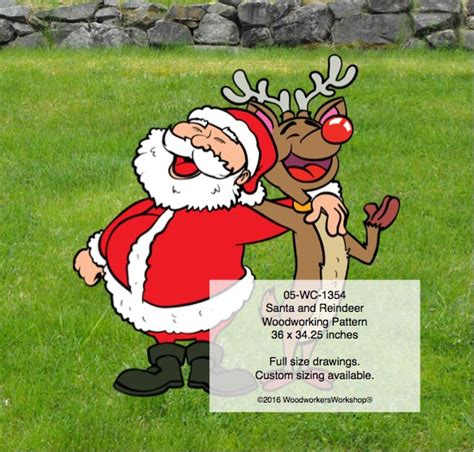 jolly ol santa claus  rudolph  reindeer woodchuckcanuckcom
