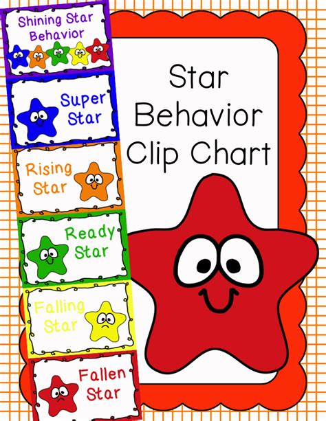behavior clip chart behavior management stars  clip chart
