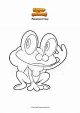 Grenousse Froakie Supercolored Karpador Ausmalbilder Froxy Wingull Relicanth sketch template