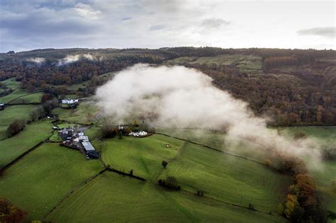stunning aerial drone landscape image    clouds  photograph  matthew gibson