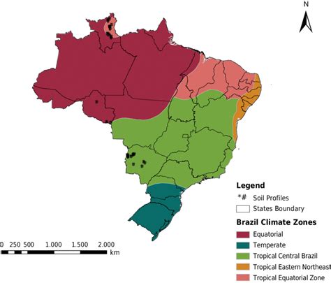 soil map profiles   data set   brazil climate zones