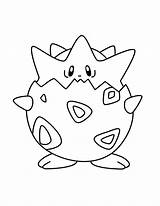 Pokemon Coloring Pages Togepi Sheets sketch template