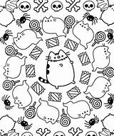 Pusheen Coloring Pages Halloween Book Cat Printable Christmas Fall Animal Adult Colouring Books Cute Kids Kawaii Print Sheets Color Choose sketch template