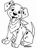 101 Dalmatians Coloring Dalmatian Pages Puppy Dalmation Printable Drawing Dalmations Puppies Disneyclips Cartoon Color Sheets Print Kids Smiling Colorings Getdrawings sketch template