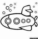 Submarine Submarino Colorear Transporte Submarinos Kapal Selam Mewarnai Moldes Acuatico Thecolor Colcha Vbs Boleh Tak Amarelo Feltro Submerged Meios Designlooter sketch template